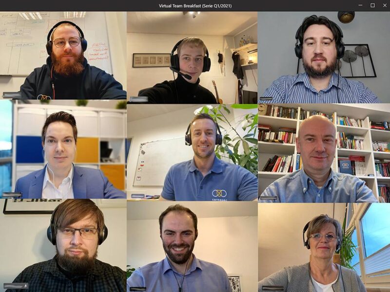 carmasec-Team beim virtual Breakfast